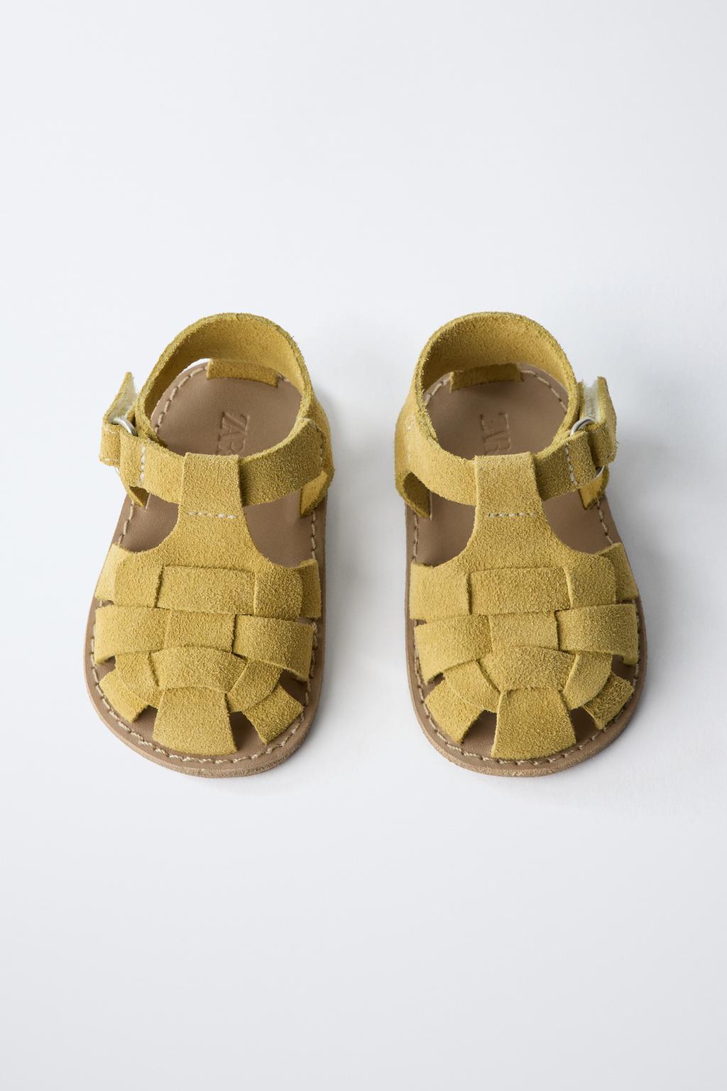 Сандалии в кожаной клетке