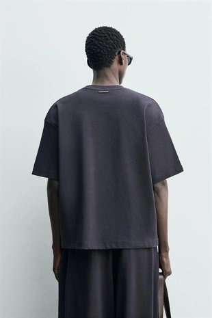 Толстовка свободного кроя в рубчик- Заказать в России