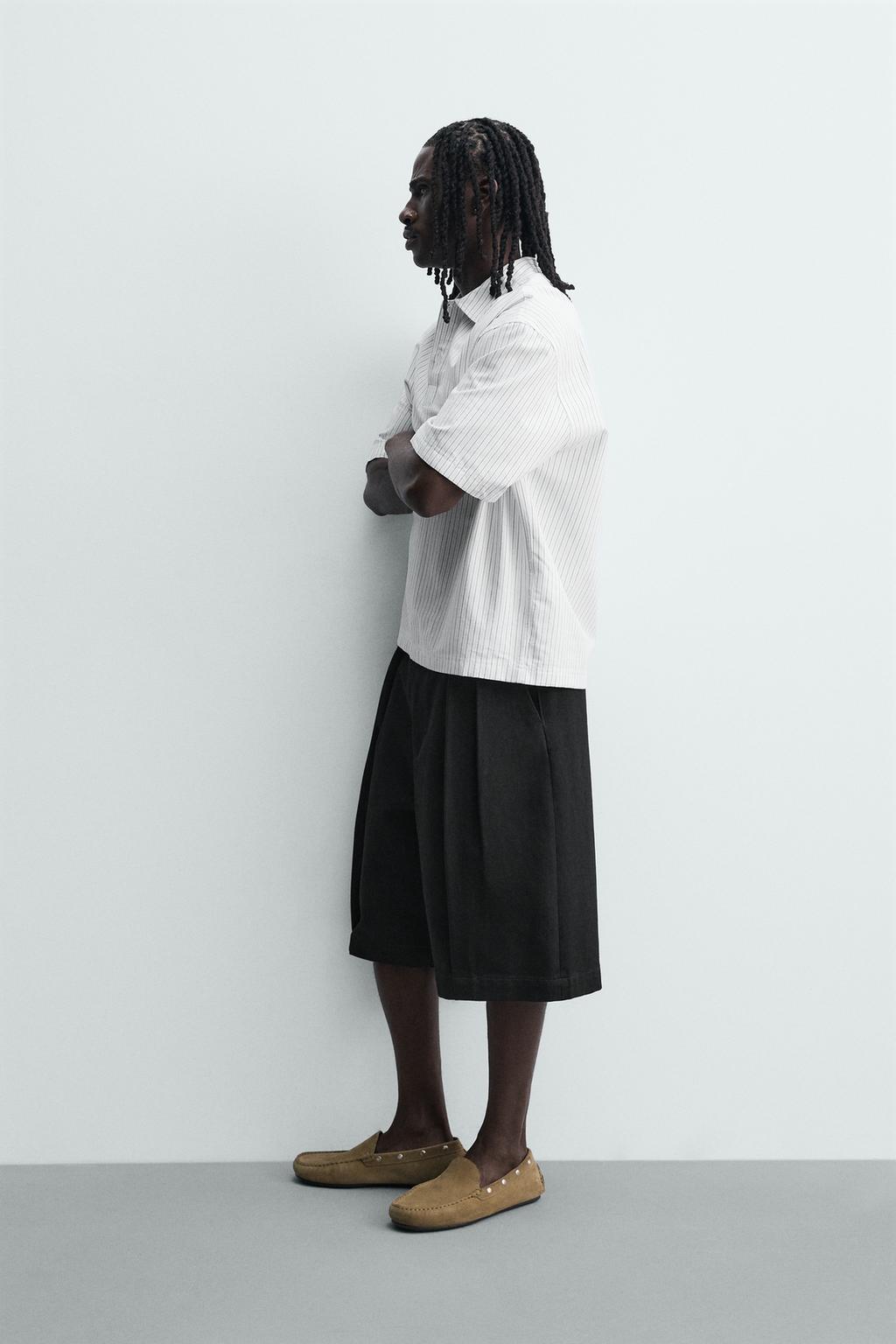 ШОРТЫ RELAXED FIT СО СКЛАДКАМИ