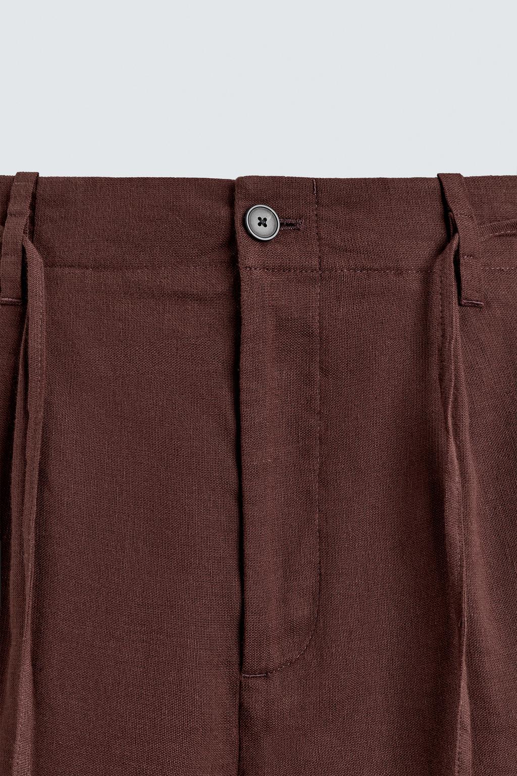 БЕРМУДЫ свободного кроя ИЗ СМЕСОВОГО ЛЬНА