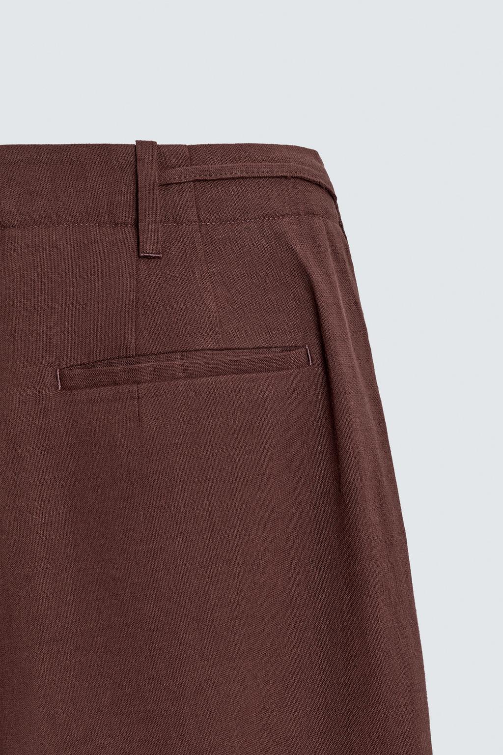 БЕРМУДЫ свободного кроя ИЗ СМЕСОВОГО ЛЬНА