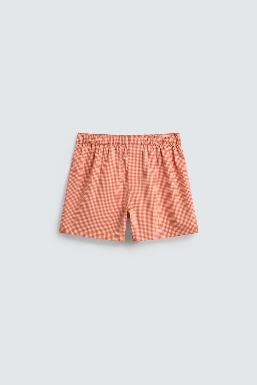 НАБОР ИЗ ДВУХ ТРУСОВ-БОКСЕРОВ ИЗ ПОПЛИНА