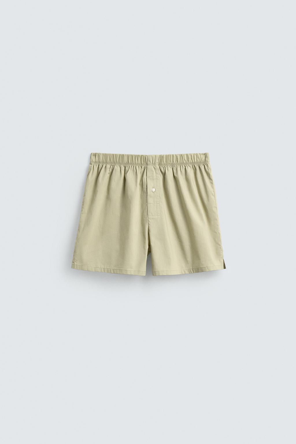 НАБОР ИЗ ДВУХ ТРУСОВ-БОКСЕРОВ ИЗ ПОПЛИНА