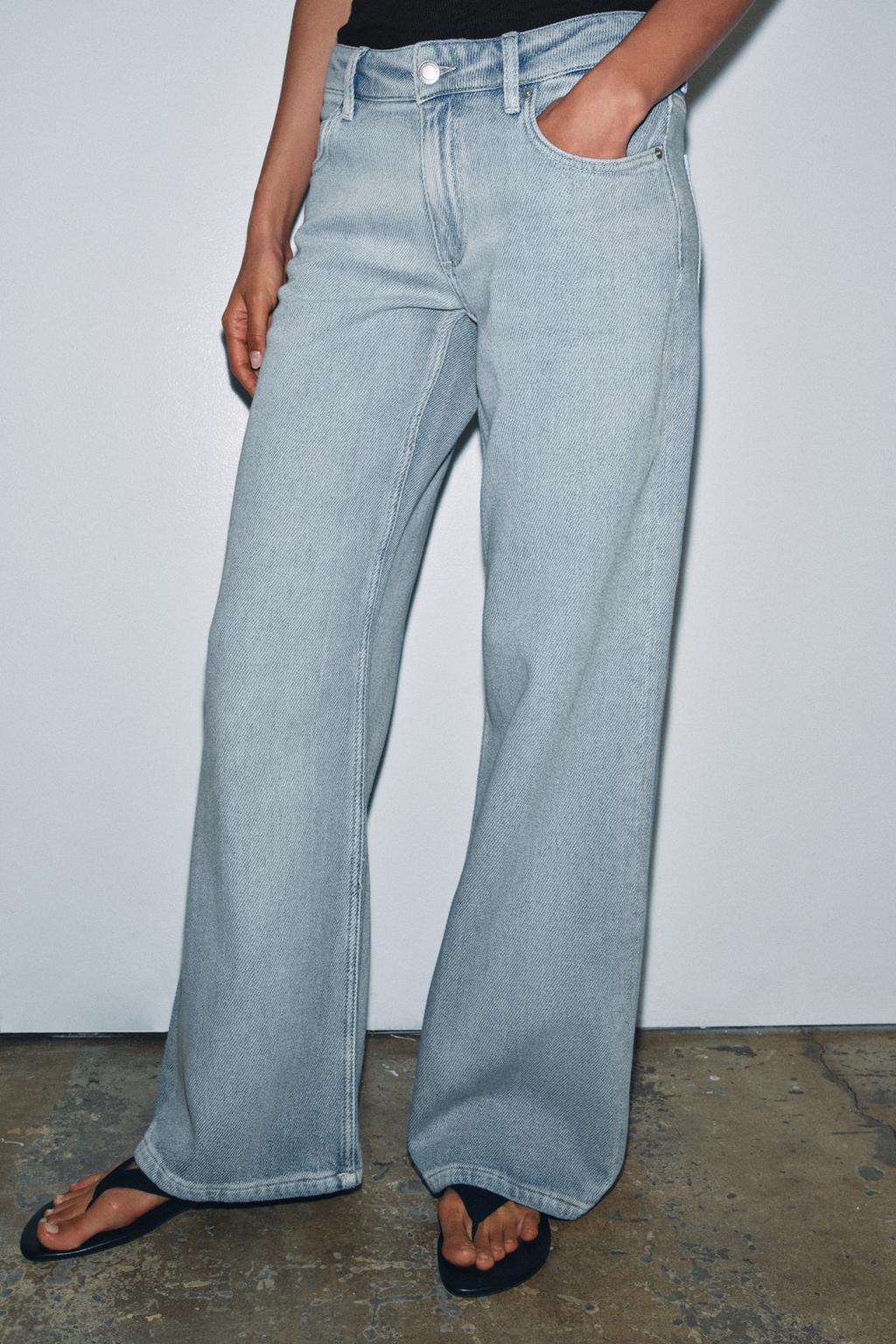 ДЖИНСЫ WIDE-LEG С НИЗКОЙ ПОСАДКОЙ — ZW COLLECTION