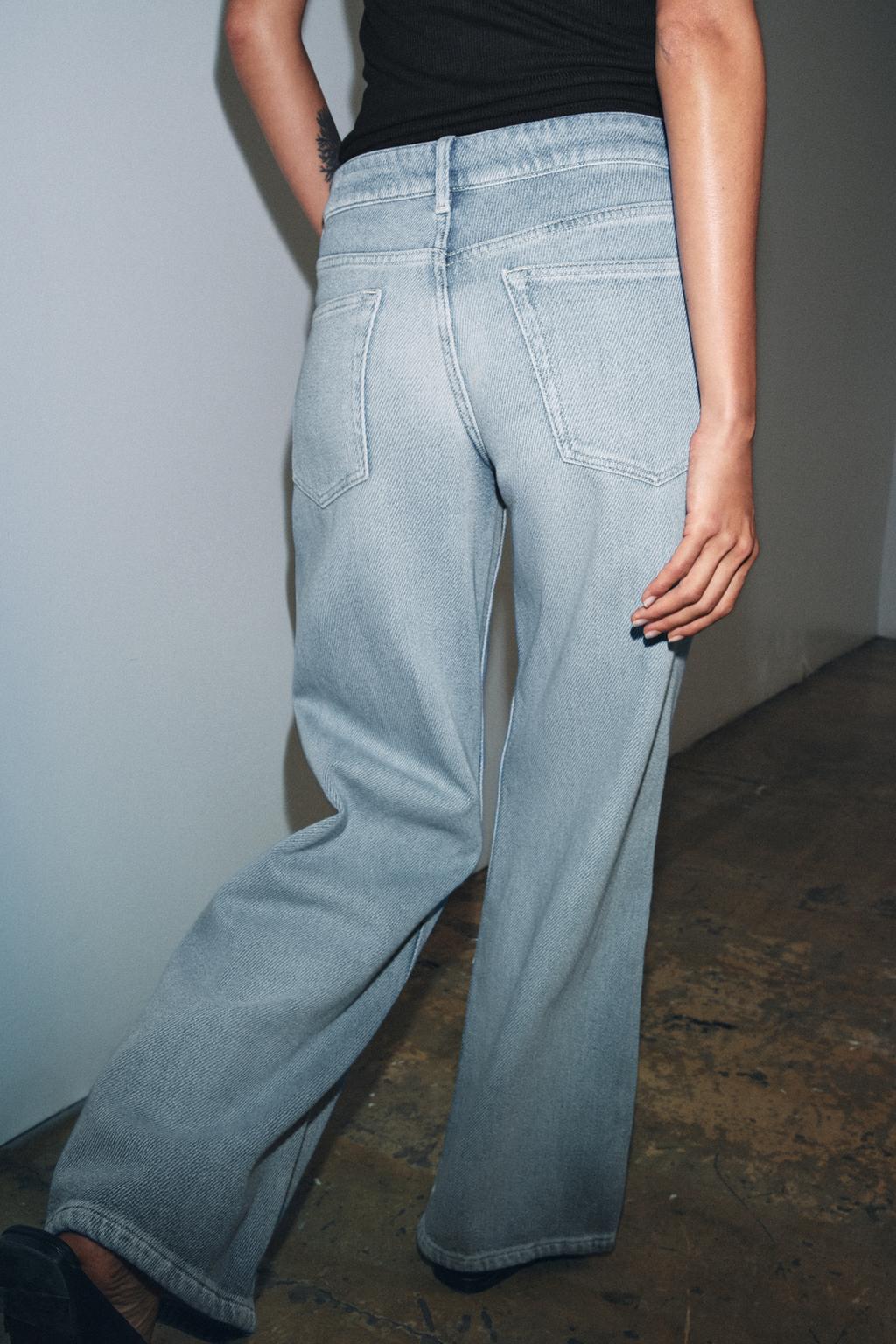 ДЖИНСЫ WIDE-LEG С НИЗКОЙ ПОСАДКОЙ — ZW COLLECTION