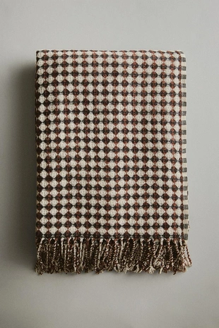 Плед с рисунком из бриллиантов из шениля- Заказать в России