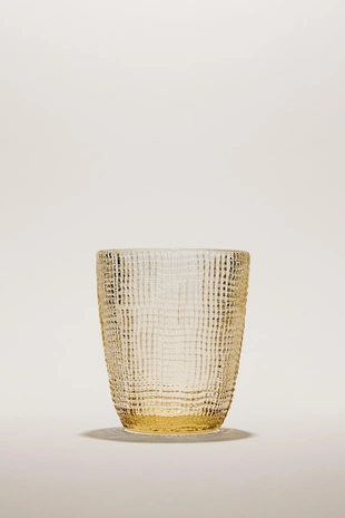 Стакан из стекла с рельефным узором- Заказать в России