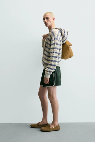 Шорты с контрастной отделкой- Заказать в России