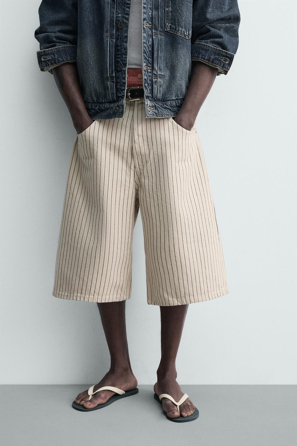 ШОРТЫ-ДЖОРТСЫ RELAXED FIT В ПОЛОСКУ