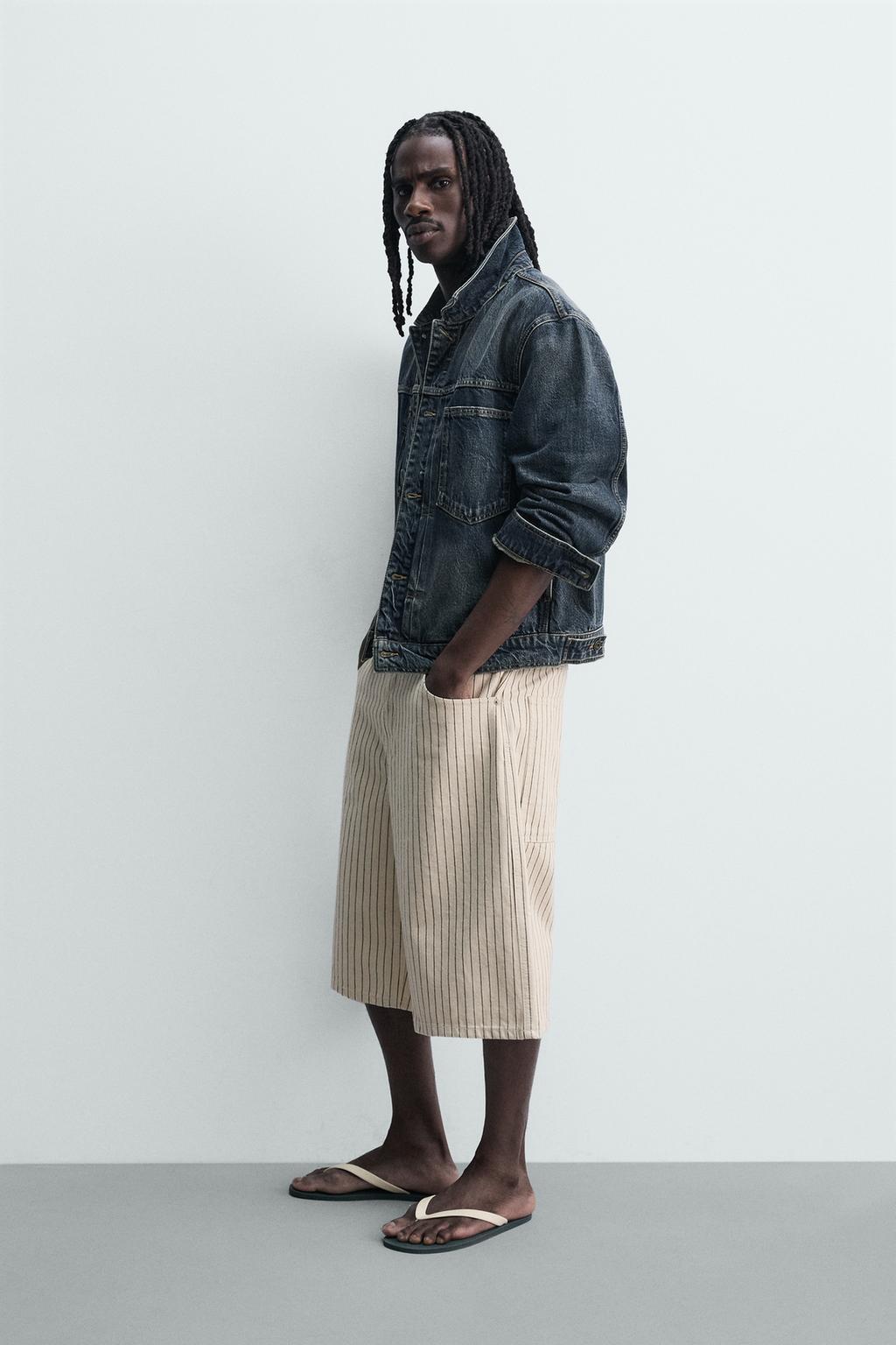 ШОРТЫ-ДЖОРТСЫ RELAXED FIT В ПОЛОСКУ