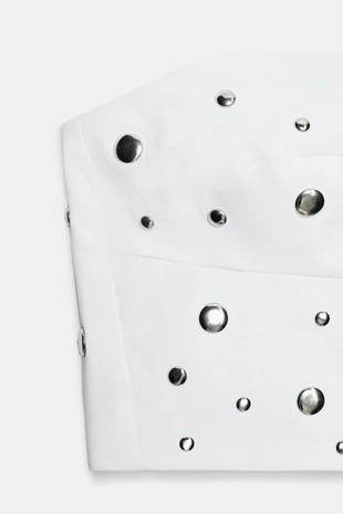 Топ-бандо с заклепками- Заказать в России