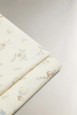 Детское простынь для кроватки с мышками- Заказать в России