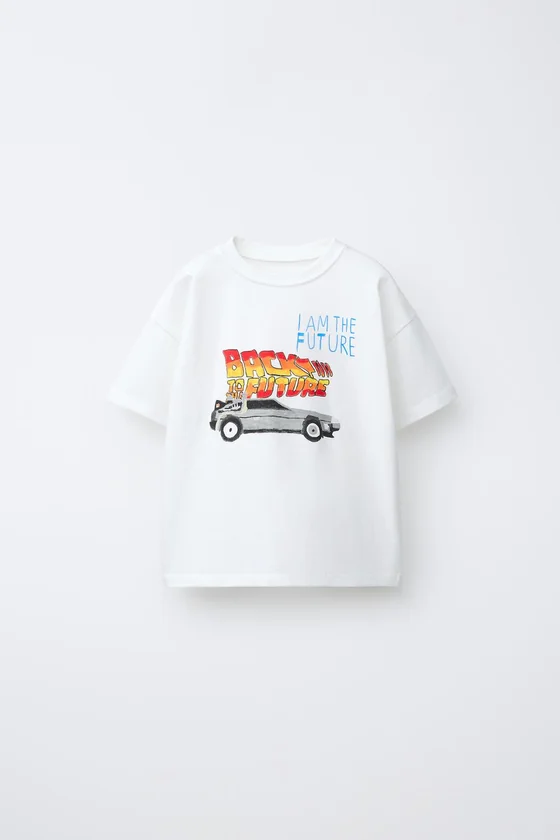 ФУТБОЛКА С ИЛЛЮСТРАЦИЕЙ «НАЗАД В БУДУЩЕЕ» X DYLAN´S T-SHIRT CLUB X ZARA