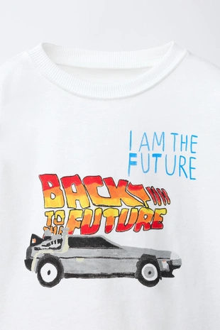 Футболка с иллюстрацией «назад в будущее» X Dylan´S T-Shirt Club X Zara- Заказать в России