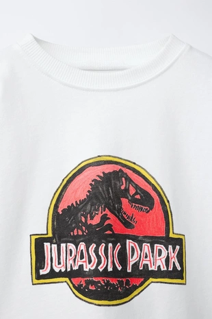 Футболка с изображением Jurassic Park© X Dylan´S T-Shirt Club X Zara- Заказать в России