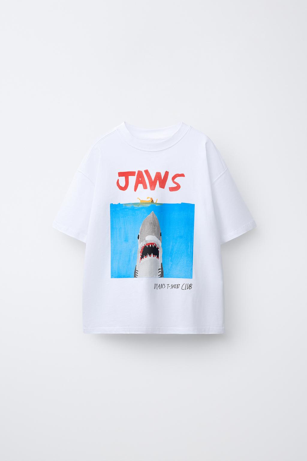 ФУТБОЛКА С ИЛЛЮСТРАЦИЕЙ JAWS© X DYLAN´S T-SHIRT CLUB X ZARA