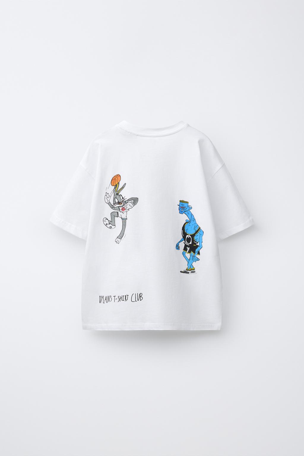 ФУТБОЛКА С ИЛЛЮСТРАЦИЕЙ SPACE JAM™ & © X DYLAN´S T-SHIRT CLUB X ZARA