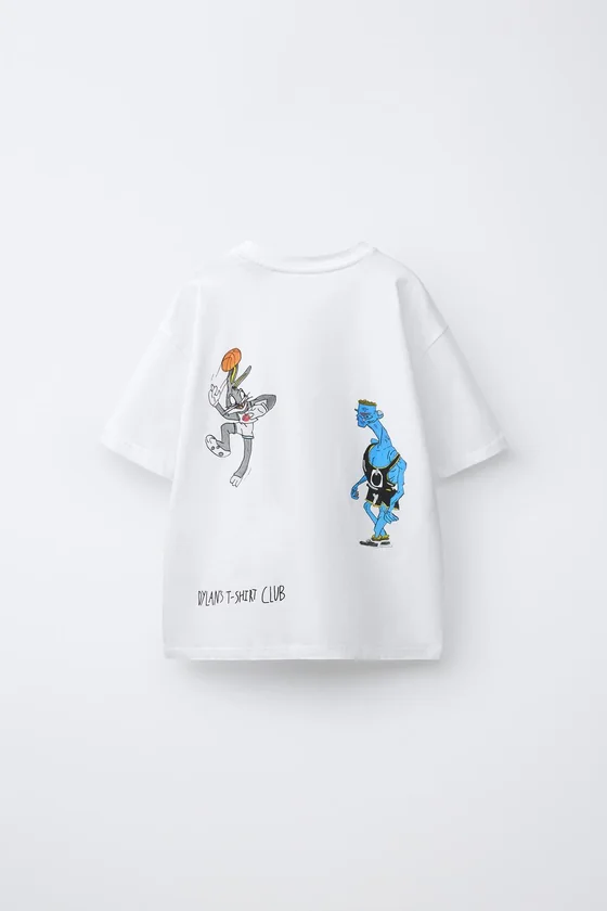 ФУТБОЛКА С ИЛЛЮСТРАЦИЕЙ SPACE JAM™ & © X DYLAN´S T-SHIRT CLUB X ZARA