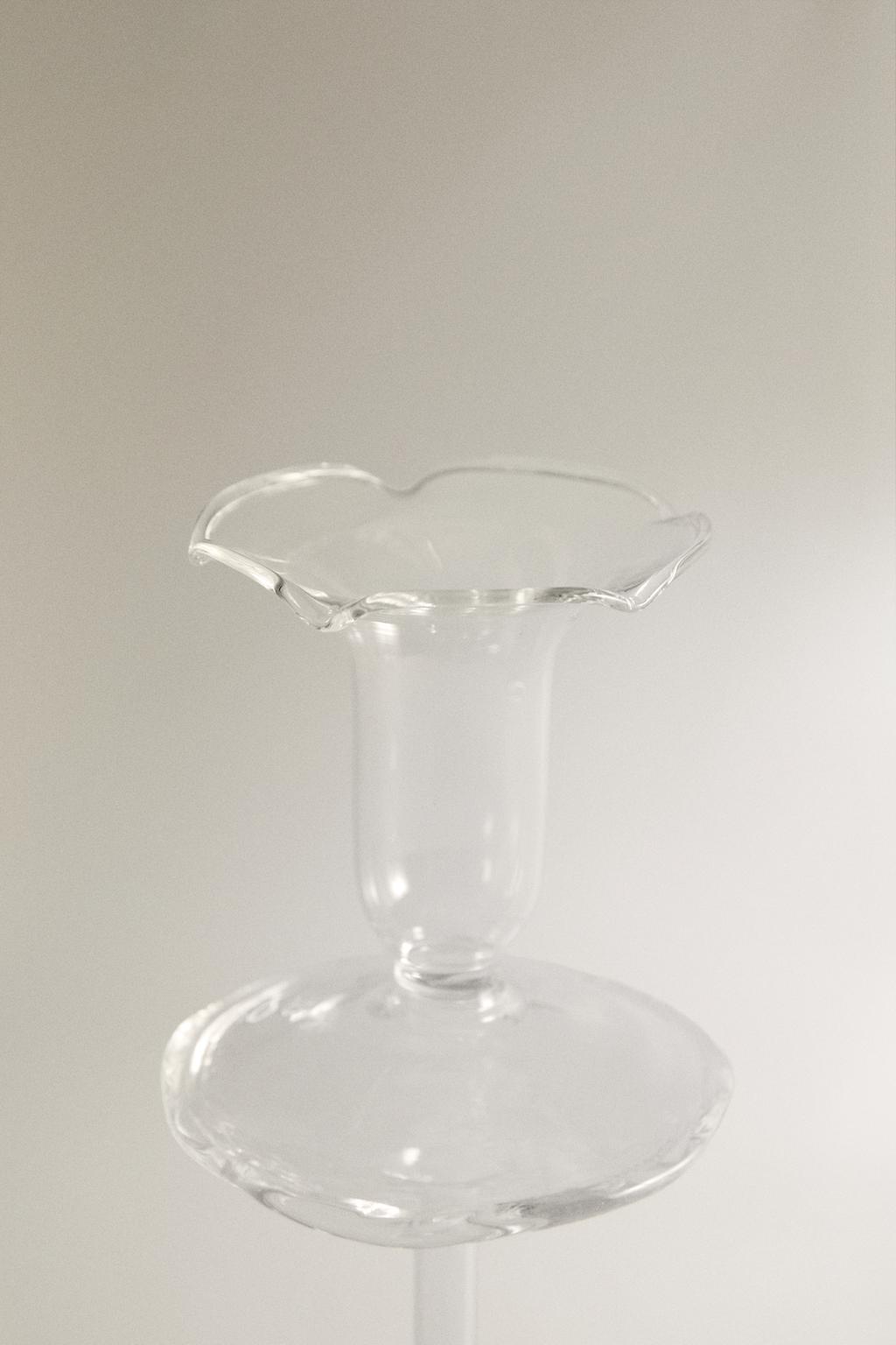 Светильник для свечей из стекла