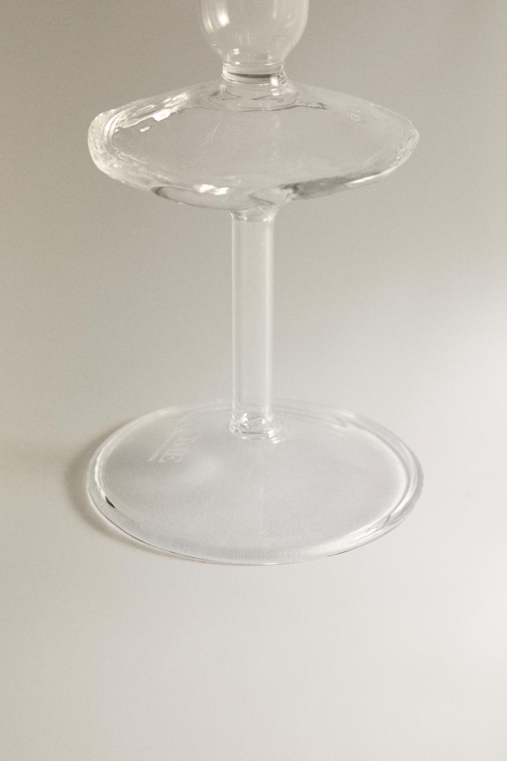 Светильник для свечей из стекла