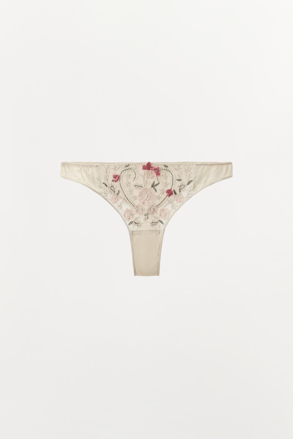 ТРУСЫ ИЗ ТЮЛЯ С ВЫШИВКОЙ И БУСИНАМИ