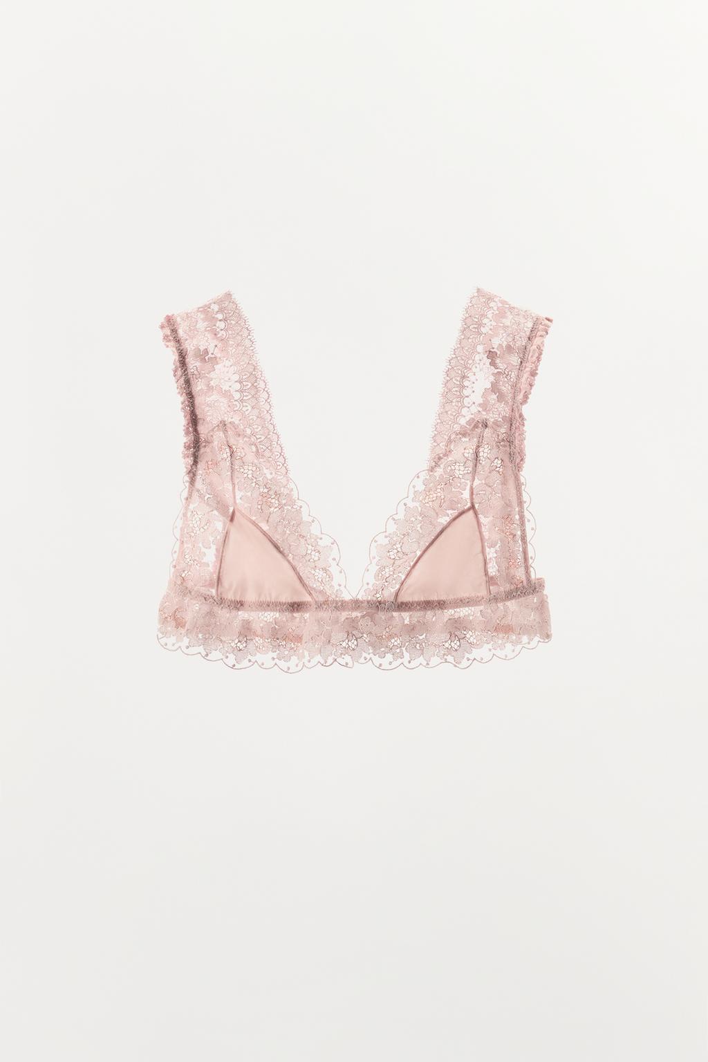 ТРЕУГОЛЬНЫЙ БЮСТГАЛЬТЕР С КОНТРАСТНЫМ КРУЖЕВОМ