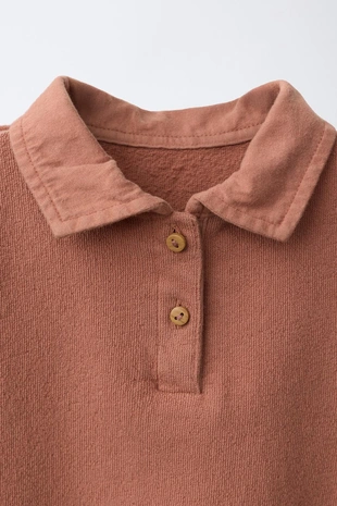 Боди с воротником поло- Заказать в России