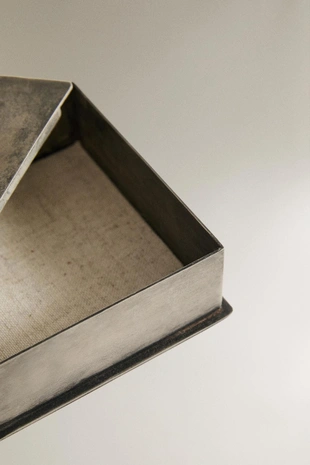 Металлический ящик с деревянной ручкой- Заказать в России