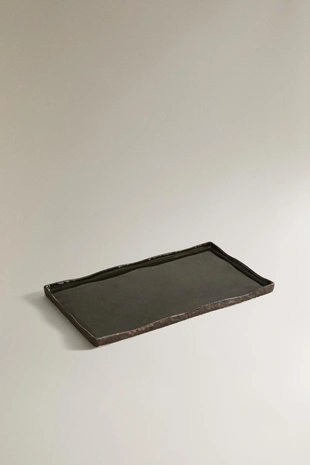 Купить Zara Черный керамический поднос