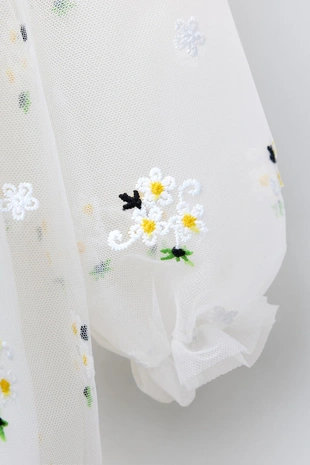 Платье из полупрозрачной ткани с вышивкой- Заказать в России