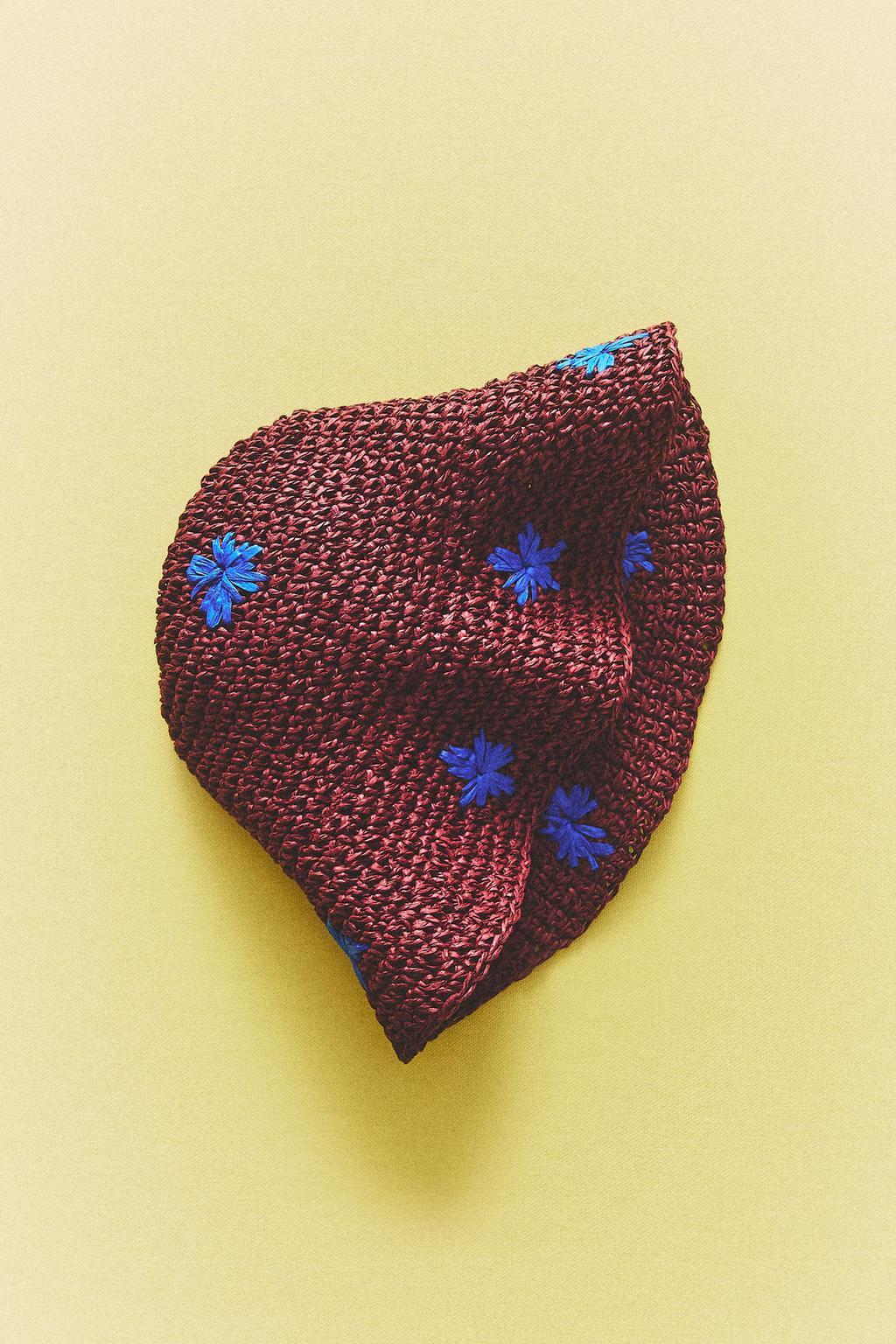 Детская пляжная шляпа с цветочным узором