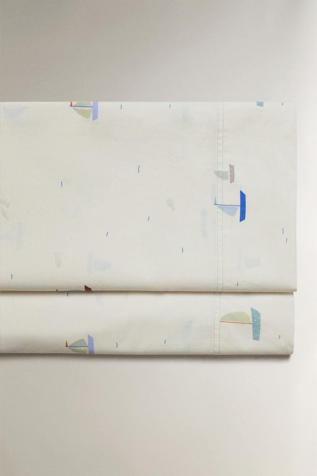 Хлопковый простынной на резинке