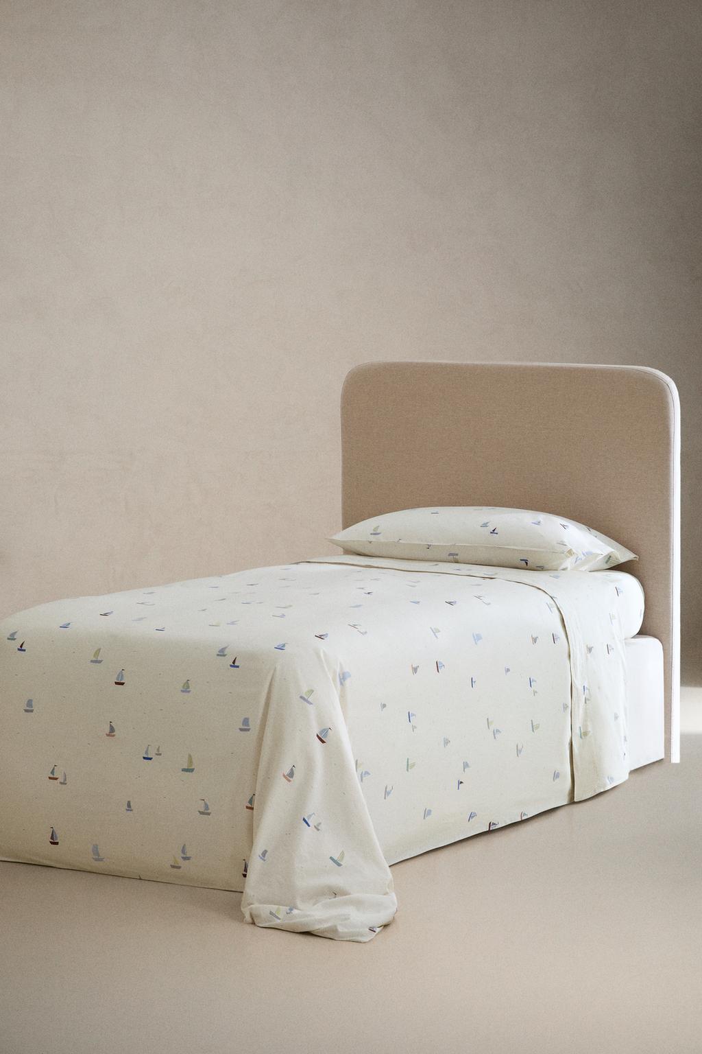 Детское хлопковое одеяло с яхтой