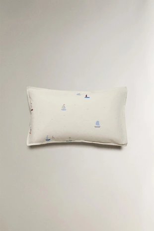 Multicoloured | 2633/091/999 - Zara Детский хлопковый наволочка с лодочками