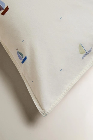 Детский хлопковый наволочка с лодочками- Заказать в России