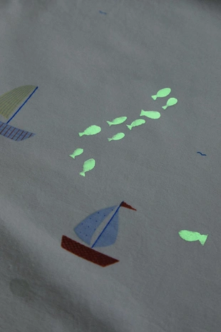 Детский хлопковый наволочка с лодочками- Заказать в России