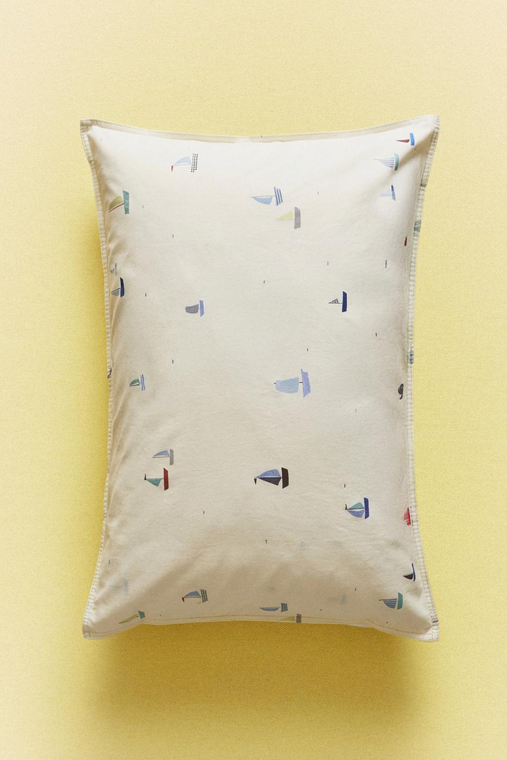 Детский хлопковый наволочка с лодочками