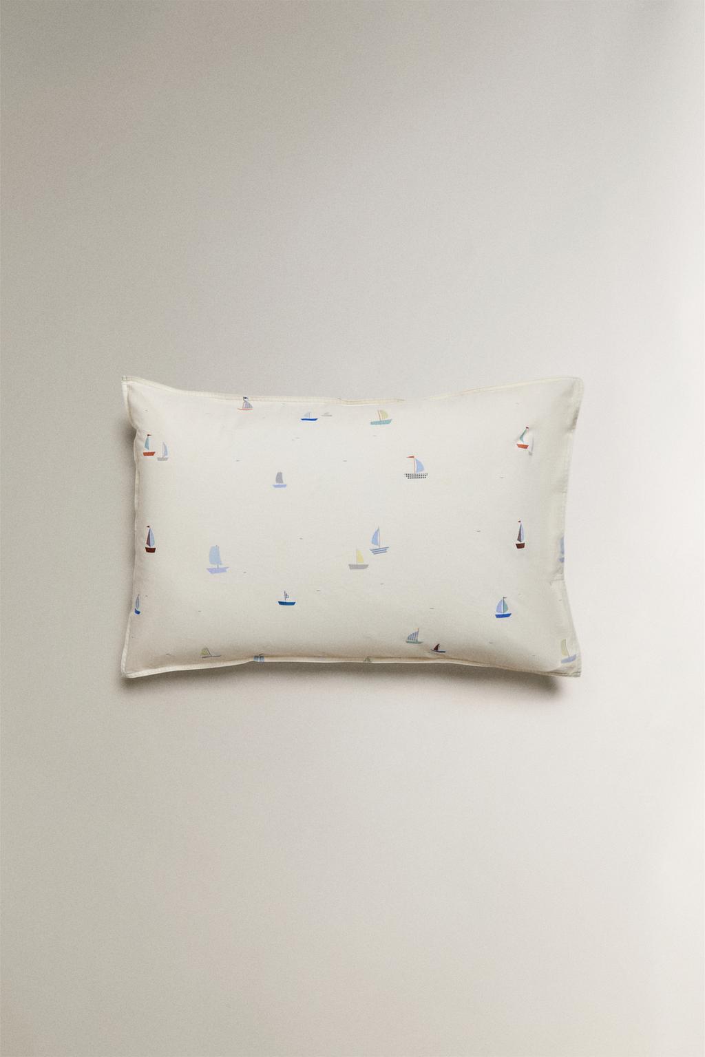 Детский хлопковый наволочка с лодочками