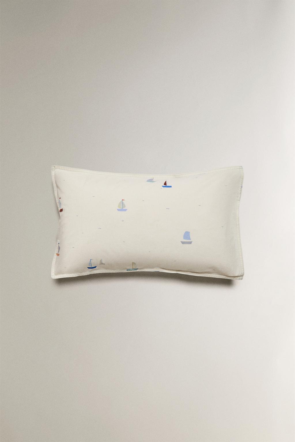 Детский хлопковый наволочка с лодочками