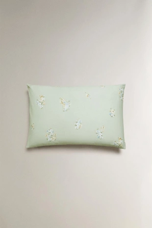 Наволочка с цветочным принтом из сатина- Заказать в России