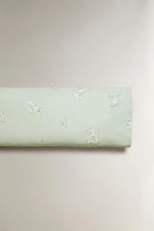 Наволочка с цветочным принтом из сатина- Заказать в России