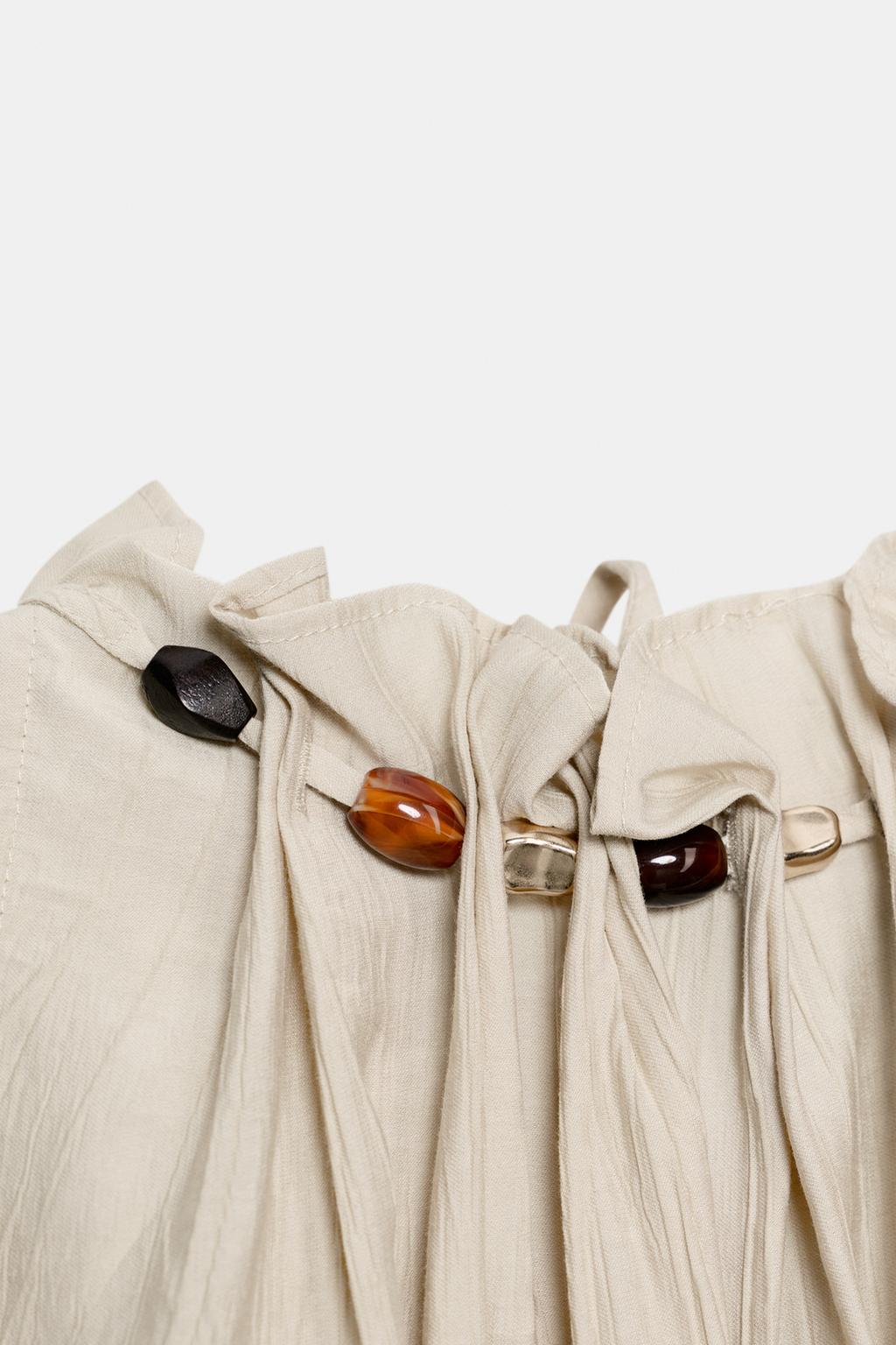 ТОП С ГОРЛОВИНОЙ ХАЛТЕР И БУСИНАМИ