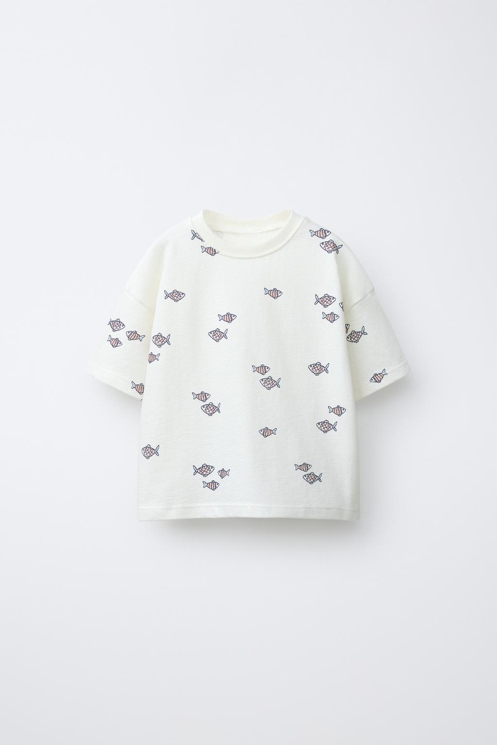 ФУТБОЛКА С ПРИНТОМ «РЫБЫ»