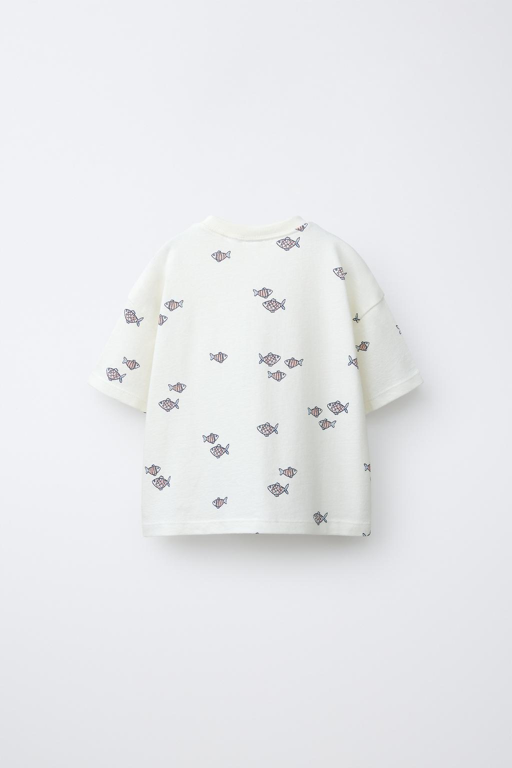 ФУТБОЛКА С ПРИНТОМ «РЫБЫ»