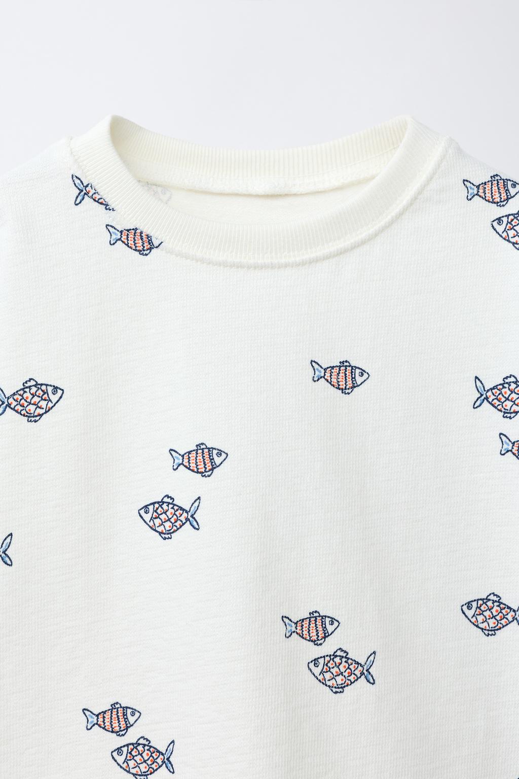 ФУТБОЛКА С ПРИНТОМ «РЫБЫ»