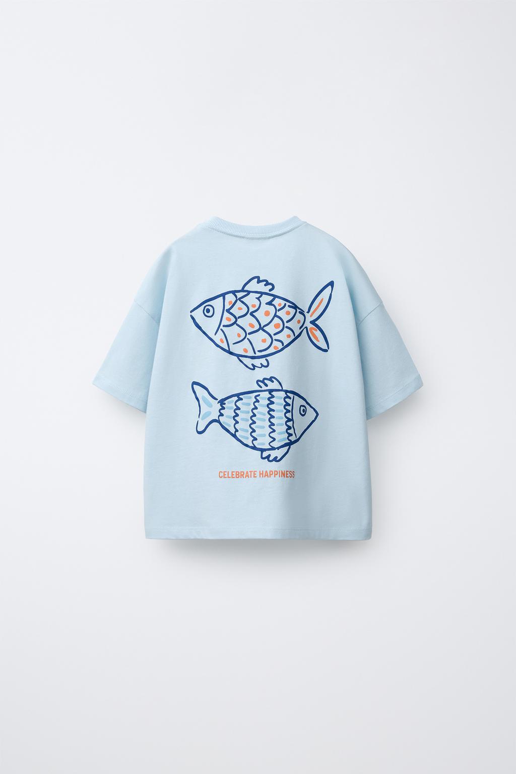 ФУТБОЛКА С ПРИНТОМ «РЫБЫ»