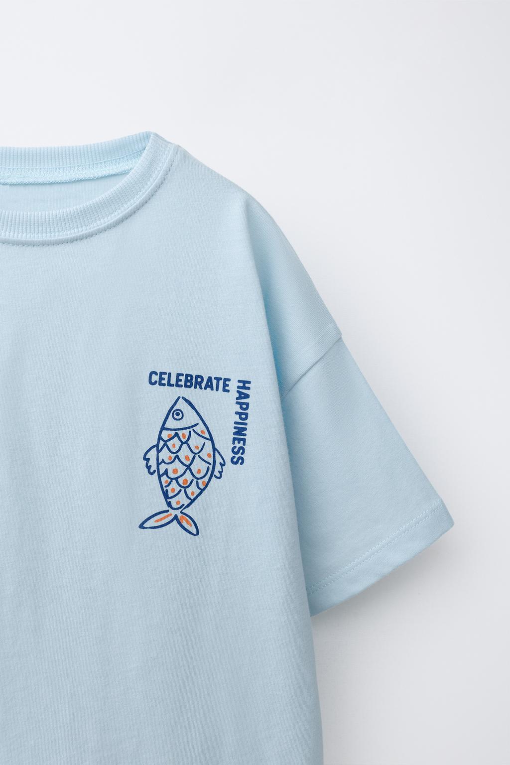 ФУТБОЛКА С ПРИНТОМ «РЫБЫ»