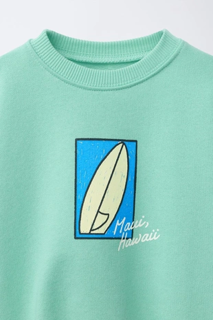 Толстовка с принтом «серфинг»- Заказать в России