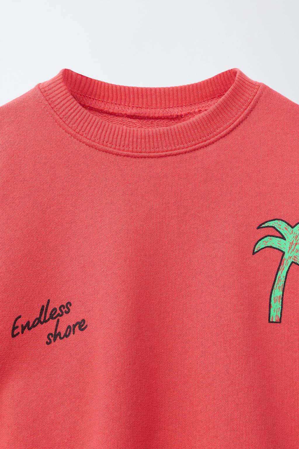 ТОЛСТОВКА С ПРИНТОМ «ПАЛЬМА»