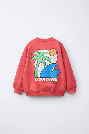 Толстовка с принтом «пальма»- Заказать в России